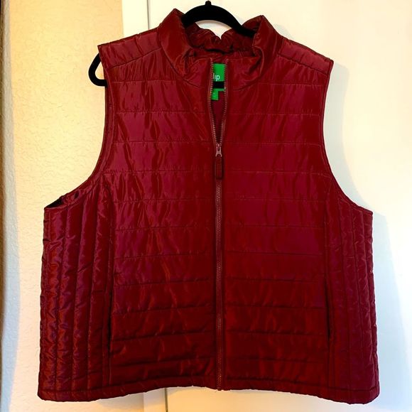 dip Jackets & Blazers - Wine Puffer Vest